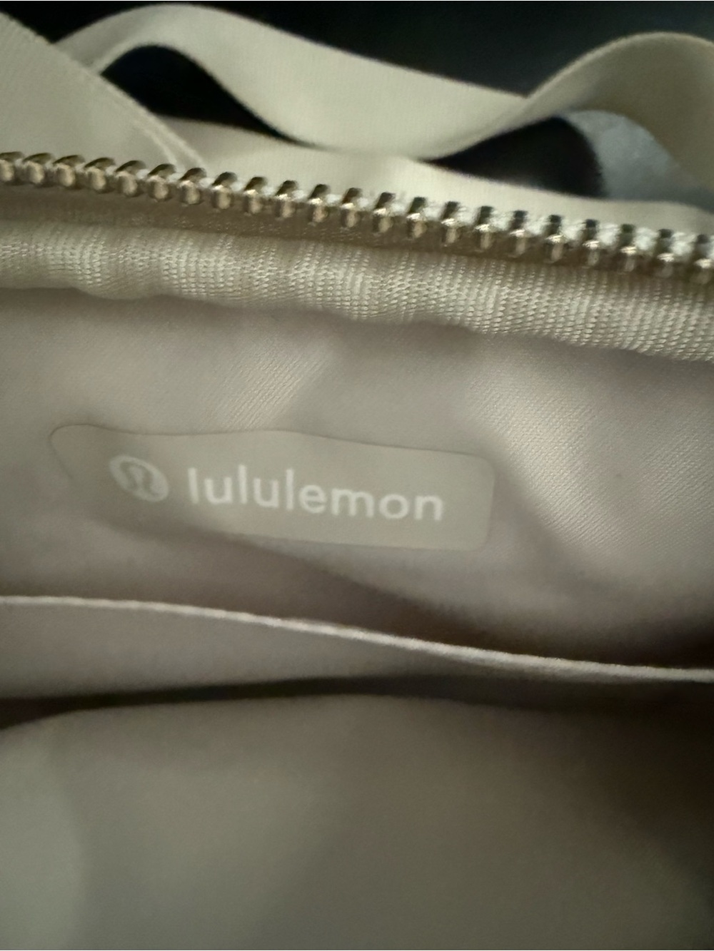 lululemon athletica Small Cream Crossbody Bag with Silver Hardware - Picture 3 of 7